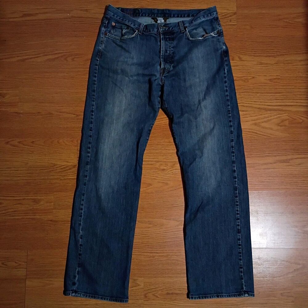 Vtg 90s Lucky Brand Gene Montesano Mens Straight Leg Jeans Size 36 x 30 USA Made